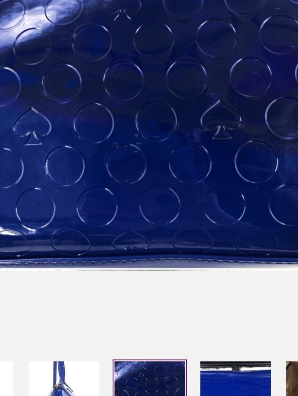 KATE SPADE YALETOWN SOPHIE COBALT BLUE TOTE BAG